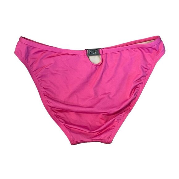 Everlast Classic Full Coverage Bikini Bottom Hot Pink Nylon Mid-Rise M - Picture 2 of 6